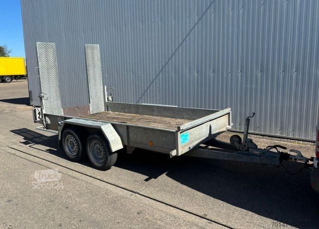 Zema kravnes piekabe BLOMENRÖHR 3,5 to Tandem-Anhänger Minibagger Tieflader