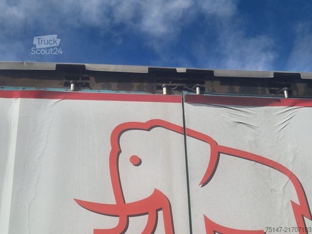 Auflieger mit Pritsche & Plane KRONE 2-Achs Megaliner Edscha Hubdach