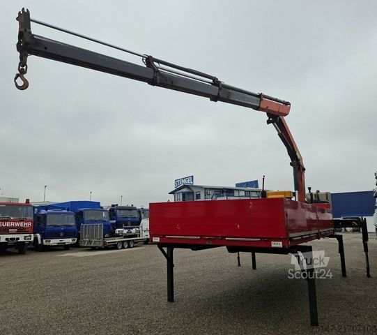 Değiştirme kasalı treyler PALFINGER BDF Wechselbrücke Kran PK18002 Diesel Aggregat
