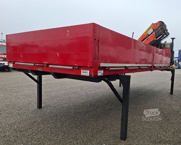 Değiştirme kasalı treyler PALFINGER BDF Wechselbrücke Kran PK18002 Diesel Aggregat