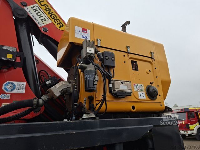 Değiştirme kasalı treyler PALFINGER BDF Wechselbrücke Kran PK18002 Diesel Aggregat