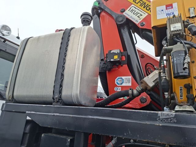 Değiştirme kasalı treyler PALFINGER BDF Wechselbrücke Kran PK18002 Diesel Aggregat