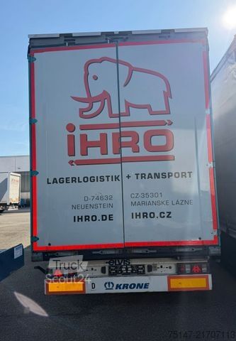 Auflieger mit Pritsche & Plane KRONE 2-Achs Megaliner Edscha Hubdach