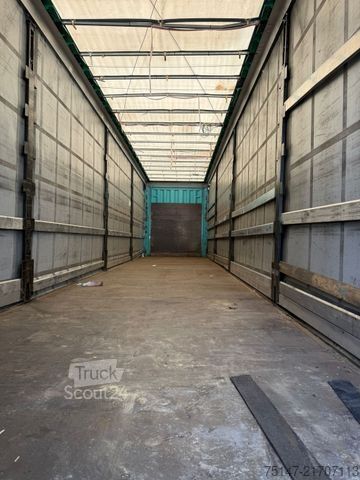 Auflieger mit Pritsche & Plane KRONE 2-Achs Megaliner Edscha Hubdach