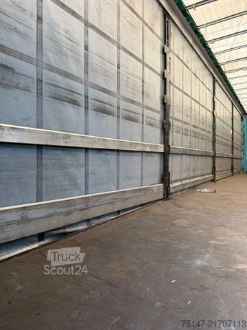 Auflieger mit Pritsche & Plane KRONE 2-Achs Megaliner Edscha Hubdach