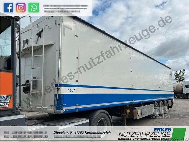 Semitrailer med walking floor KRAKER Schubboden 91m³
