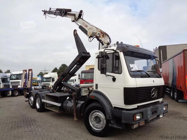 System för krokarm Mercedes-Benz SK 2433 Semi-Auto + PTO + Serie 14 Crane + 3 pe...