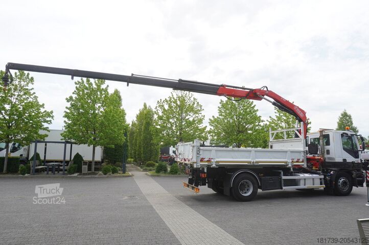 Tipper truck with crane Iveco STRALIS 330 E6 / FASSI 195A 8.5 T