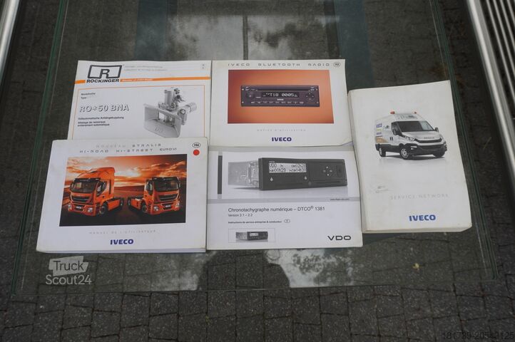 üç taraflı damper Iveco STRALIS 330 E6 / FASSI 195A 8.5 T