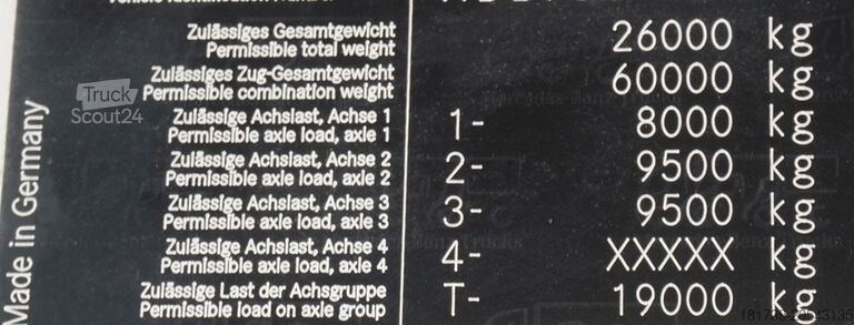 Tippbil med kran Mercedes-Benz Actros 2641 6×4 E5 / Crane / Dumper