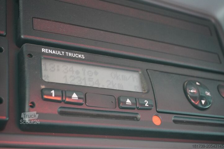 Benne basculante bilatérale avec grue HDS Renault K380 6x4 / FASSI F175 crane 7.85 t