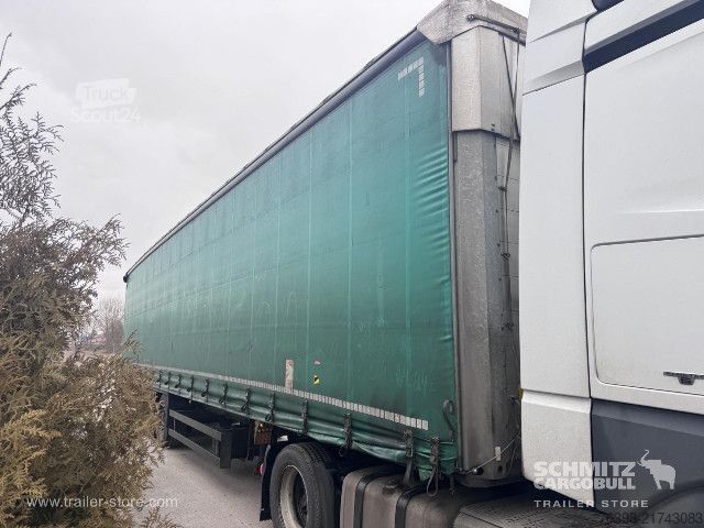 Open semitrailer with tarp Schmitz Cargobull Curtainsider Mega