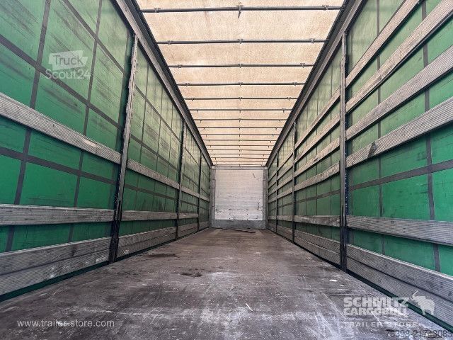 Open semitrailer with tarp Schmitz Cargobull Curtainsider Mega