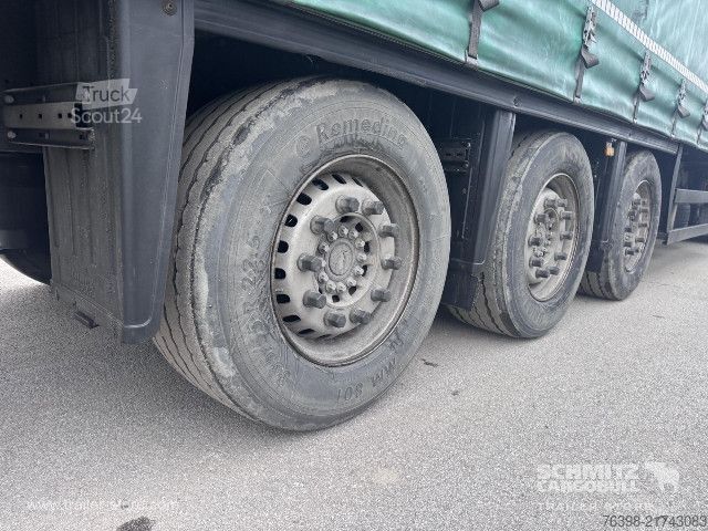 Open semitrailer with tarp Schmitz Cargobull Curtainsider Mega