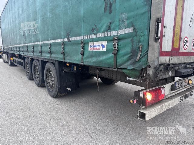 Open semitrailer with tarp Schmitz Cargobull Curtainsider Mega