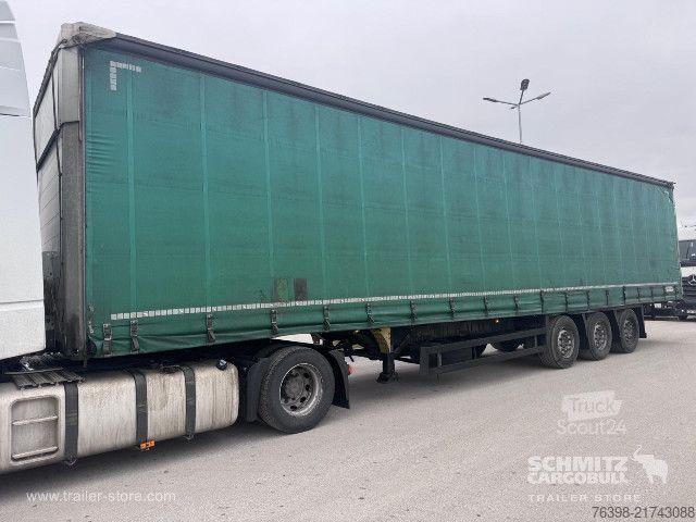 Open semitrailer with tarp Schmitz Cargobull Curtainsider Mega