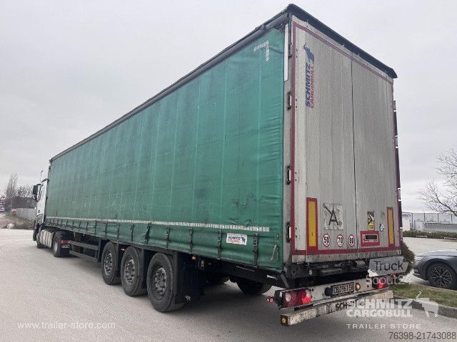 Open semitrailer with tarp Schmitz Cargobull Curtainsider Mega