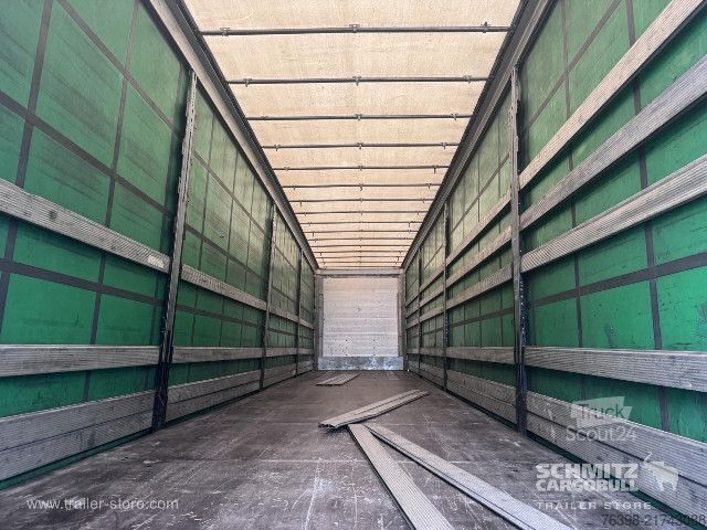 Open semitrailer with tarp Schmitz Cargobull Curtainsider Mega