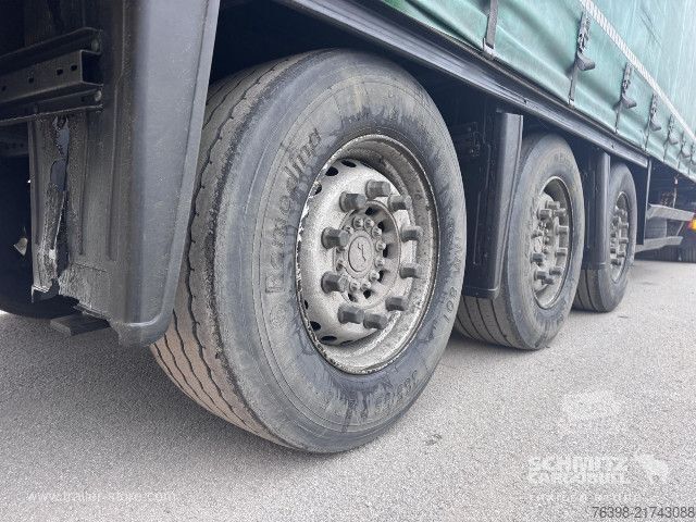 Open semitrailer with tarp Schmitz Cargobull Curtainsider Mega