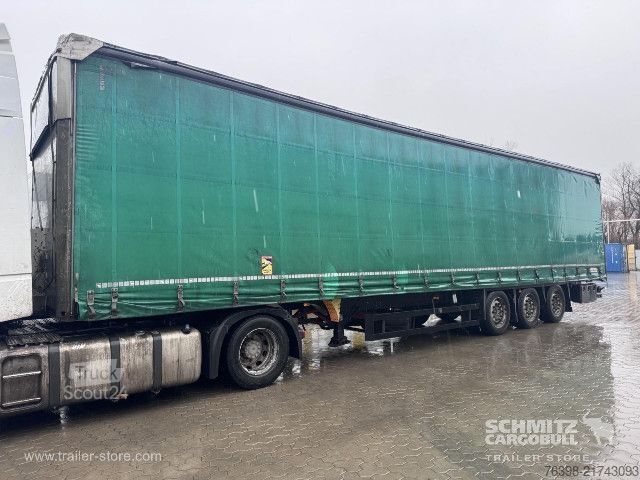 Open semitrailer with tarp Schmitz Cargobull Curtainsider Mega