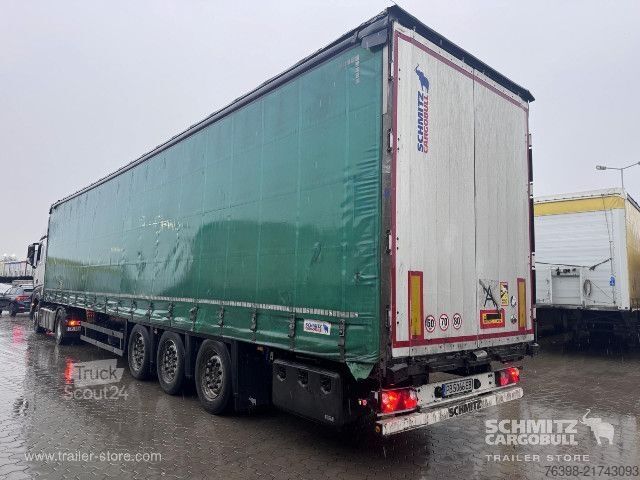 Open semitrailer with tarp Schmitz Cargobull Curtainsider Mega