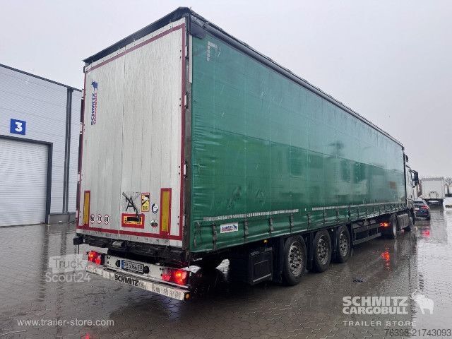 Open semitrailer with tarp Schmitz Cargobull Curtainsider Mega