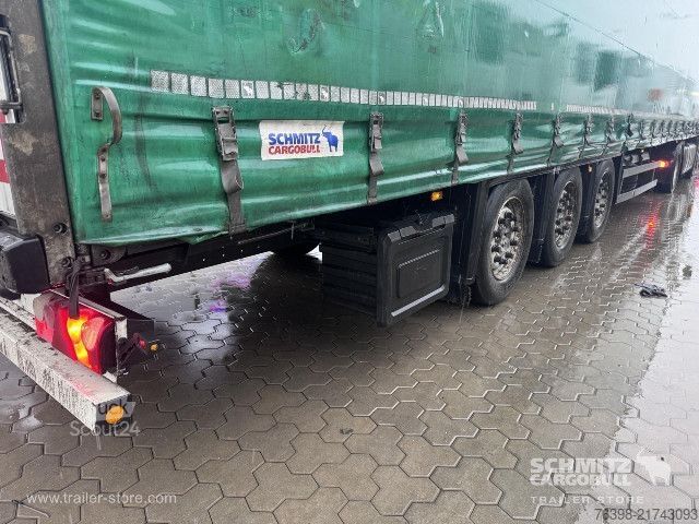 Open semitrailer with tarp Schmitz Cargobull Curtainsider Mega