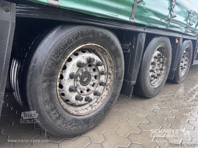 Open semitrailer with tarp Schmitz Cargobull Curtainsider Mega