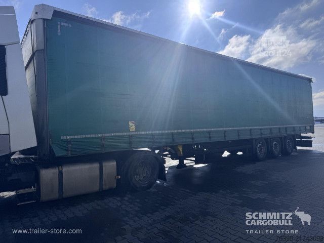 Open semitrailer with tarp Schmitz Cargobull Curtainsider Mega