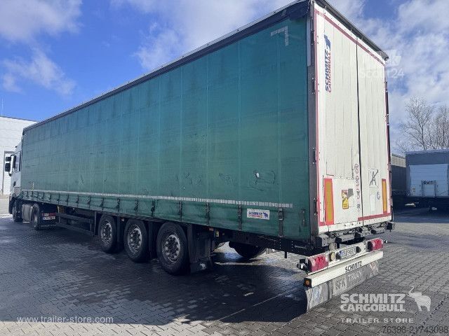 Open semitrailer with tarp Schmitz Cargobull Curtainsider Mega