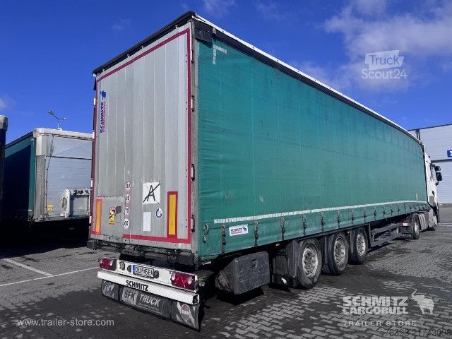 Open semitrailer with tarp Schmitz Cargobull Curtainsider Mega