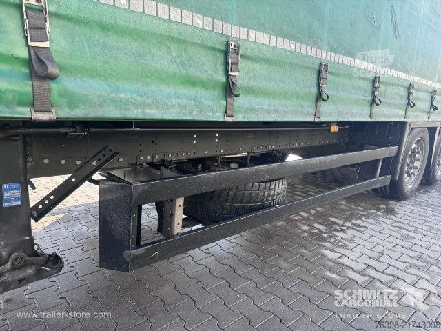 Open semitrailer with tarp Schmitz Cargobull Curtainsider Mega