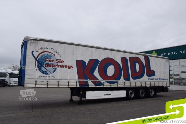 Semi-remorque bâchée KRONE Palettenkasten SAF Achsen TÜV 06/26