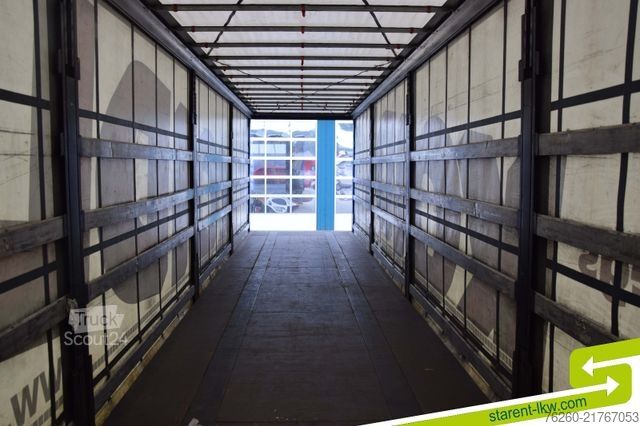 Semi-remorque bâchée KRONE Palettenkasten SAF Achsen TÜV 06/26