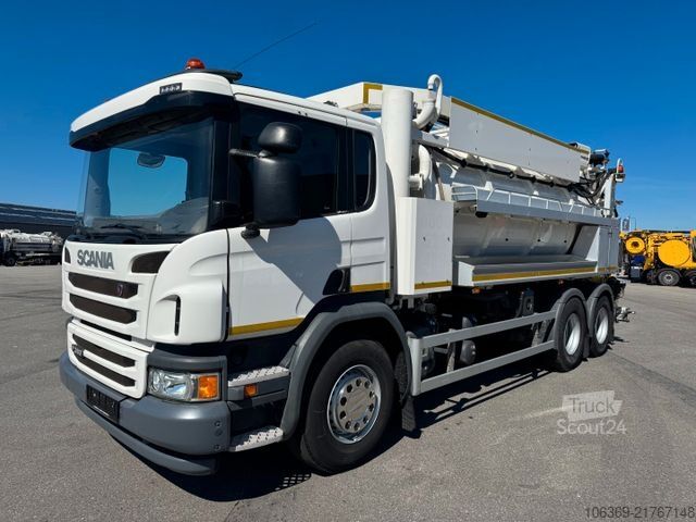 Imutyhjysäiliöauto SCANIA P360 6x4 Hvidtved Larsen Flexline 312 Euro 6