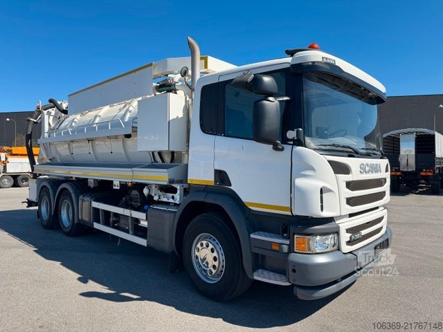 Imutyhjysäiliöauto SCANIA P360 6x4 Hvidtved Larsen Flexline 312 Euro 6