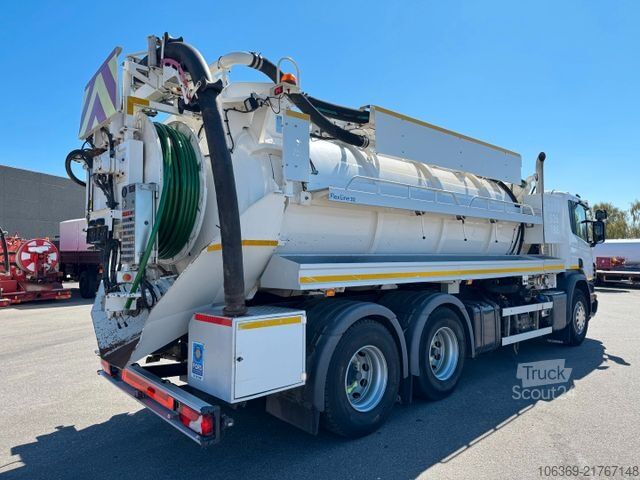 Imutyhjysäiliöauto SCANIA P360 6x4 Hvidtved Larsen Flexline 312 Euro 6