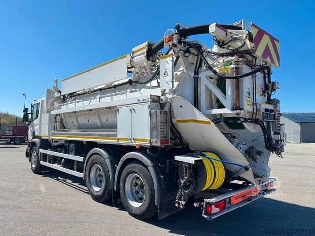 Imutyhjysäiliöauto SCANIA P360 6x4 Hvidtved Larsen Flexline 312 Euro 6