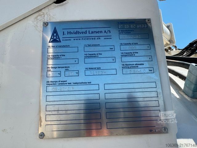 Imutyhjysäiliöauto SCANIA P360 6x4 Hvidtved Larsen Flexline 312 Euro 6