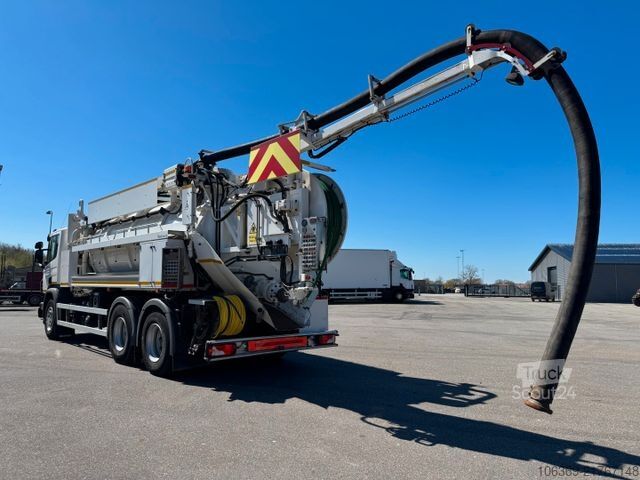 Imutyhjysäiliöauto SCANIA P360 6x4 Hvidtved Larsen Flexline 312 Euro 6