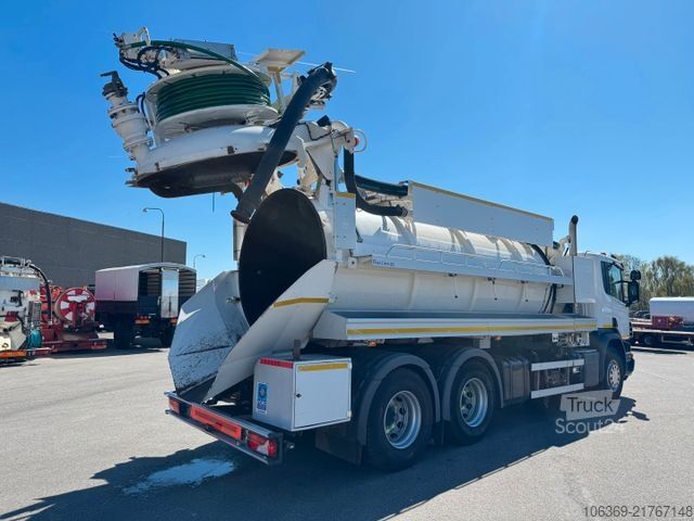 Imutyhjysäiliöauto SCANIA P360 6x4 Hvidtved Larsen Flexline 312 Euro 6