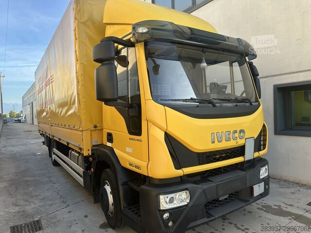 Tenteli düz yataklı kamyon Iveco Eurocargo ML 120E25 P EURO 6