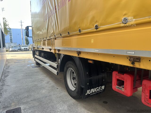 Tenteli düz yataklı kamyon Iveco Eurocargo ML 120E25 P EURO 6