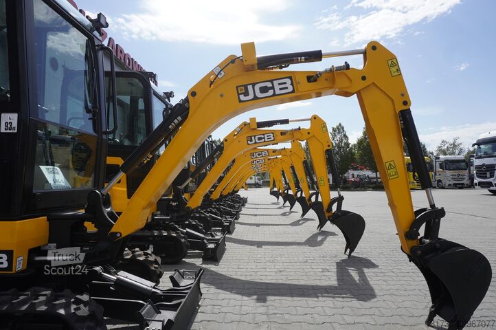 Paletli mini ekskavatör - 7 adet JCB 16 C-1 mini crawler excavator / joystick