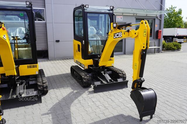 Paletli mini ekskavatör - 7 adet JCB 16 C-1 mini crawler excavator / joystick
