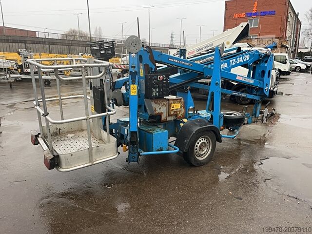 Släpvagnsmonterad bomlyft Genie TZ34 (12m)