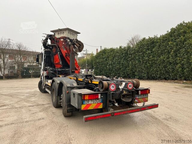 Camion benne à bras amovible IVECO IVECO STRALIS 260S42 SCARRABILE USATO CON GRU