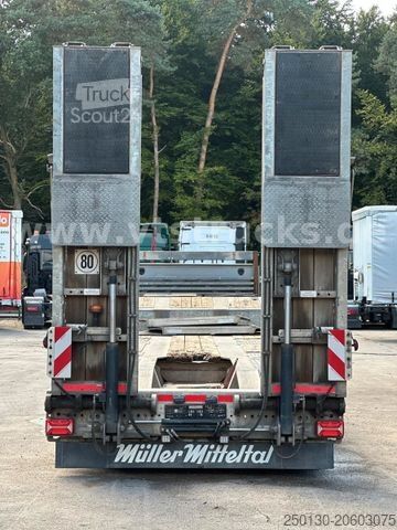 Alçak şasi dorse MÜLLER-MITTELTAL TS 3 RM Radmulden Nachlauf-Lenkachse