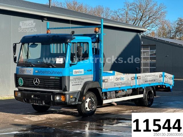 Bestelwagen autodrager MERCEDES-BENZ 814 L 4x2 Auffahrrampen Seilwinde