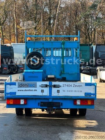 Furgon transport auto MERCEDES-BENZ 814 L 4x2 Auffahrrampen Seilwinde